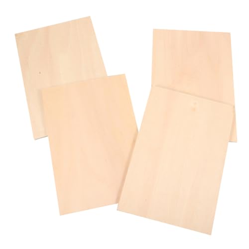 Homoyoyo 4 Stück Unbehandelte Holzplatten für DIY Projekte Glatte Holzblätter für Kunsthandwerk Gravur und Dekoration für Malerei Basteln und Kreative Ideen Homoyoyo 4 Stück Unbehandelte Holzplatten für DIY Projekte Glatte Holzblätter für Kunsthandwerk Gravur und Dekoration für Malerei Basteln und Kreative Ideen von Homoyoyo