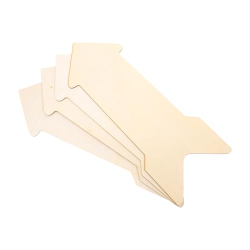Homoyoyo 4 Stück Unfertige Holz Scheiben für DIY Leichte Holzstücke für Bastelprojekte Blanko Holzschilder zum Gestalten und Dekorieren für Kreative Ideen und Persönliche von Homoyoyo