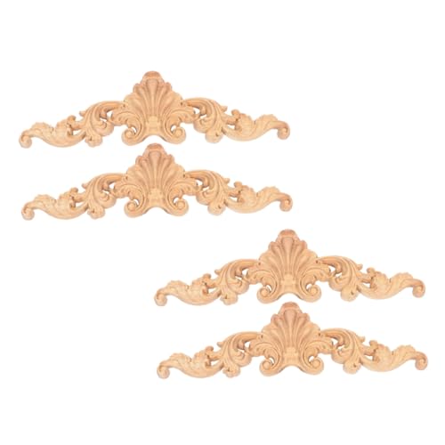 Homoyoyo 4 Stück Vintage Holzapplikationen Geschnitzte Möbelverzierungen aus Holz Europäischer Stil Vielseitig für Türen Schränke Wände und Möbel Holzornamente für Dekoration Homoyoyo 4 Stück Vintage Holzapplikationen Geschnitzte Möbelverzierungen aus Holz Europäischer Stil Vielseitig für Türen Schränke Wände und Möbel Holzornamente für Dekoration von Homoyoyo