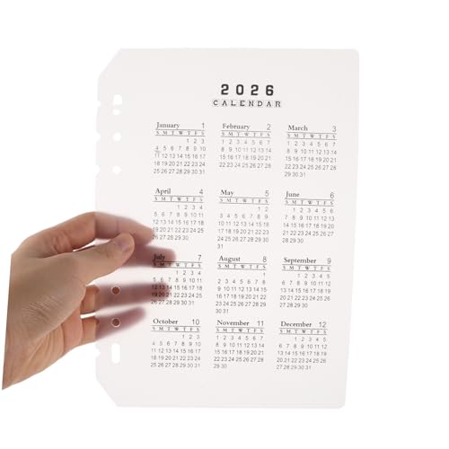 Homoyoyo 4 Stücke Teiliges Kalender Register Mattierte Kunststoff Trennblätter mit Löchern Wiederbefüllbare Monatsplaner Einlagen für Diy Notizbücher für Studium Beruf und Zuhause Homoyoyo 4 Stücke Teiliges Kalender Register Mattierte Kunststoff Trennblätter mit Löchern Wiederbefüllbare Monatsplaner Einlagen für Diy Notizbücher für Studium Beruf und Zuhause von Homoyoyo