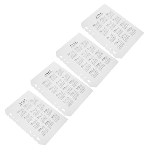 Homoyoyo 4 Stücke Teiliges Kalender Trennblatt Mattierte PP Ordner Register mit Löchern Wiederbefüllbare Diy Planer Einlagen für Terminorganisation Notizbüchern und Bürobedarf Homoyoyo 4 Stücke Teiliges Kalender Trennblatt Mattierte PP Ordner Register mit Löchern Wiederbefüllbare Diy Planer Einlagen für Terminorganisation Notizbüchern und Bürobedarf von Homoyoyo