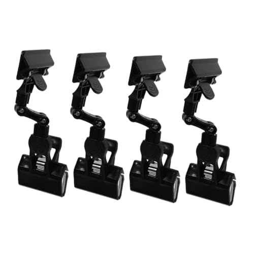 Homoyoyo 4 Stücke Verstellbare Klemmen Dual Head Rotationsclips für Papier und Etiketten für Dokumentenorganisation und Kreatives Arbeiten von Homoyoyo