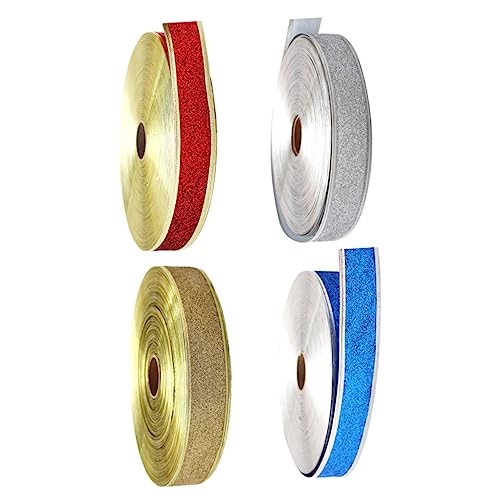 Homoyoyo 4 Stücke Weihnachtsband zum Einpacken Blau Weihnachts-Ripsband Dekoration funkeln bunt ribbons weihnachts geschenkband Kuchenverzierung xmas decoration Geschenkstreifen DIY-Bänder Homoyoyo 4 Stücke Weihnachtsband zum Einpacken Blau Weihnachts-Ripsband Dekoration funkeln bunt ribbons weihnachts geschenkband Kuchenverzierung xmas decoration Geschenkstreifen DIY-Bänder von Homoyoyo
