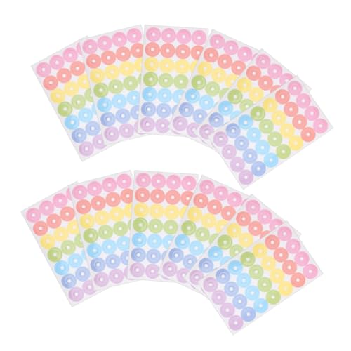 Homoyoyo 40 Blatt Lochverstärker Aufkleber Selbstklebend Reißfest für Lose Blätter Schutzetiketten für Schüler Büro Schule Farbige Klebeetiketten zum Reparieren und Verstärken von Homoyoyo 40 Blatt Lochverstärker Aufkleber Selbstklebend Reißfest für Lose Blätter Schutzetiketten für Schüler Büro Schule Farbige Klebeetiketten zum Reparieren und Verstärken von von Homoyoyo