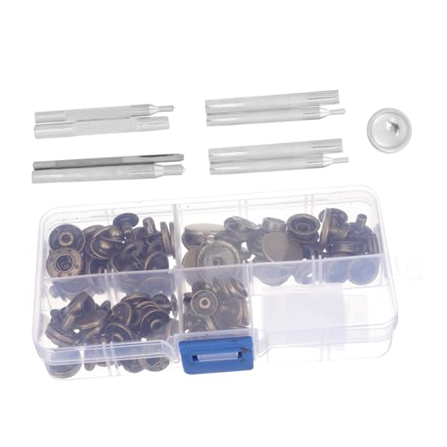 Homoyoyo 40 Sätze Teiliges Druckknopf Vier Installationswerkzeug Robust und Rostfrei für Leder Kleidung Taschen für DIY und Reparatur von Jacken Rucksäcken Gürteln Homoyoyo 40 Sätze Teiliges Druckknopf Vier Installationswerkzeug Robust und Rostfrei für Leder Kleidung Taschen für DIY und Reparatur von Jacken Rucksäcken Gürteln von Homoyoyo