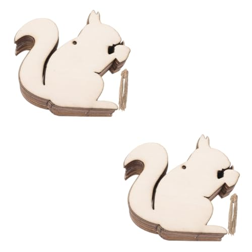 Homoyoyo 40 Stck. Teiliges Unbemalte Eichhörnchen Holz Deko Diy Bastelholzscheiben mit Bohrlöchern Naturbelassene Holzfiguren für Herbstdeko zum Bemalen und Aufhängen Handliche für Kreative Homoyoyo 40 Stck. Teiliges Unbemalte Eichhörnchen Holz Deko Diy Bastelholzscheiben mit Bohrlöchern Naturbelassene Holzfiguren für Herbstdeko zum Bemalen und Aufhängen Handliche für Kreative von Homoyoyo