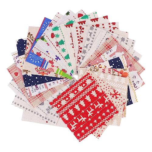 Homoyoyo 40 Stück DIY-Patchwork-Tuch-Set Baumwolle mehrfarbig Nähen bettwäsche DIY Tuch Baumwolltuch zum Selbermachen handwerkliche Nähstoffe von Homoyoyo