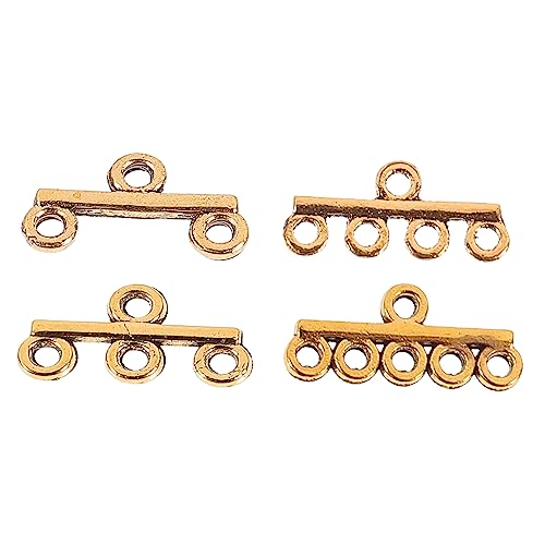 Homoyoyo 40 Stück DIY Schmuckverschlüsse für und Armbänder Antikgold Doppel Triple Quad und Quintreihen Zubehör für Schmuckherstellung und Bastelprojekte von Homoyoyo