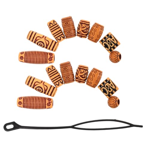 Homoyoyo 40 Stück Diy Haarperlen für Zöpfe Große Kunststoff Holzperlen Zubehör für Schwarze Dreadlocks und Kreative Frisuren Homoyoyo 40 Stück Diy Haarperlen für Zöpfe Große Kunststoff Holzperlen Zubehör für Schwarze Dreadlocks und Kreative Frisuren von Homoyoyo