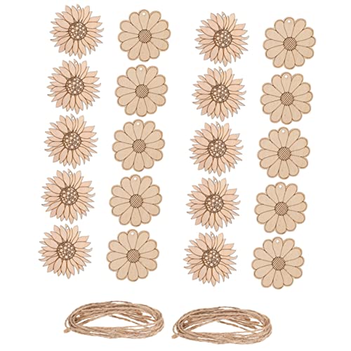 Homoyoyo 40 Stück Holzblumen DIY Bastelset Teiliges Holzscheiben für Kreative für Graffiti und Handwerksprojekte Unvollendete Holzblüten zum Bemalen und Verzieren Homoyoyo 40 Stück Holzblumen DIY Bastelset Teiliges Holzscheiben für Kreative für Graffiti und Handwerksprojekte Unvollendete Holzblüten zum Bemalen und Verzieren von Homoyoyo