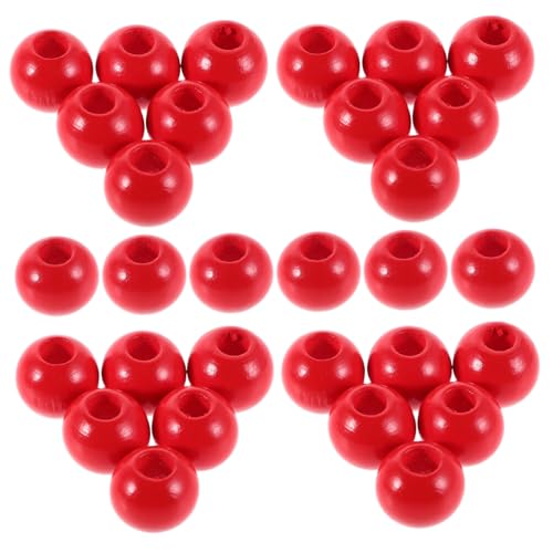 Homoyoyo 40 Stück Holzperlen Großem Loch zum Auffädeln Runde Abstandshalter für Diy Schmuckherstellung Makramee Bastelperlen für Armbänder Halsketten Handgemachte Dekorationen Homoyoyo 40 Stück Holzperlen Großem Loch zum Auffädeln Runde Abstandshalter für Diy Schmuckherstellung Makramee Bastelperlen für Armbänder Halsketten Handgemachte Dekorationen von Homoyoyo