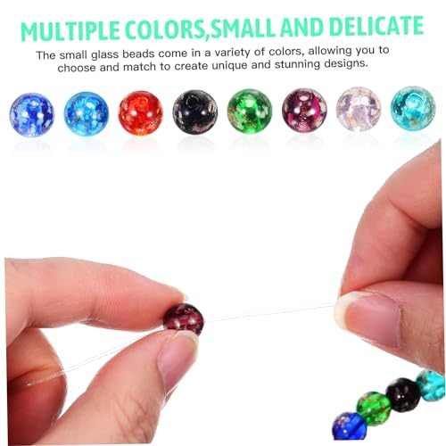 Homoyoyo 40 Stück Leuchtende Glasperlen Buntes für Schmuck Bastelperlen Auffädeln Kleine Robuste DIY Perlen für Armbänder und Halsketten Vielseitig Verwendbar Nachtleuchtend von Homoyoyo