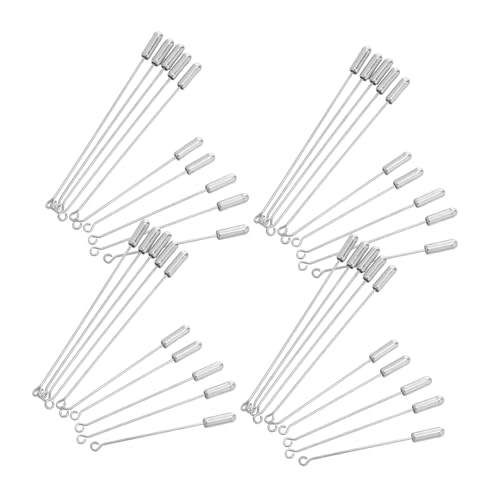 Homoyoyo 40 Stück Metall Hutnadeln mit Stopper Enden Sichere Broschen Stecknadeln für Anzug Krawatte Mütze und Diy Schmuck Vielseitige Modeaccessoires für Damen und Herren von Homoyoyo