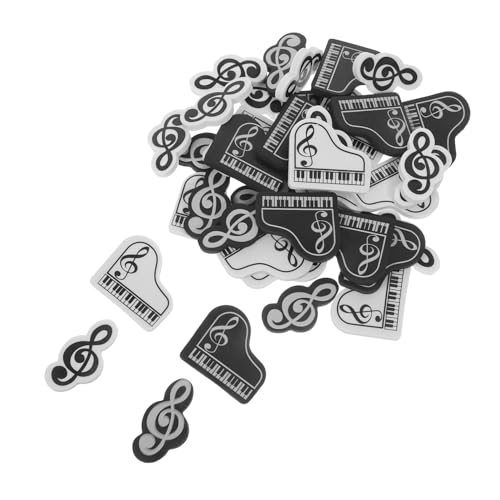 Homoyoyo 40 Stück Radiergummis Mini Radierer Musiknoten Klavierform Sauber Tragbar Leicht Pencil Erasers für Schule Kindergarten Grundschule von Homoyoyo