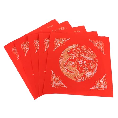 Homoyoyo 40 Stück Rotes Xuan Papier Hohe Reißfestigkeit Luftdurchlässig zum Selberschreiben von Fu Zeichen und Kalligrafie Traditionelle Chinesische Frühlingsfest Dekoration für Handwerk Homoyoyo 40 Stück Rotes Xuan Papier Hohe Reißfestigkeit Luftdurchlässig zum Selberschreiben von Fu Zeichen und Kalligrafie Traditionelle Chinesische Frühlingsfest Dekoration für Handwerk von Homoyoyo