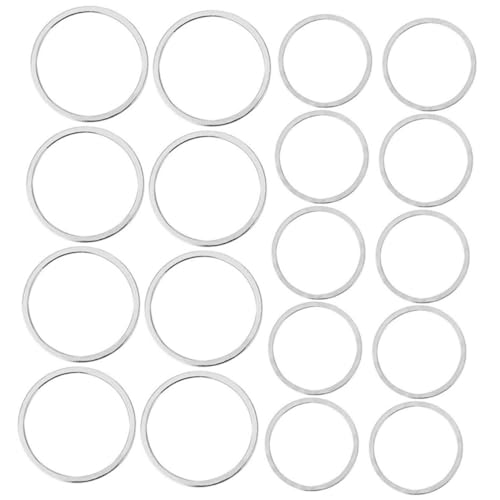 Homoyoyo 40 Stück Runde Geometrische Ohrring Anhänger Teiliges Hohlcharms für DIY Schmuckherstellung für Kreative Projekte und an Familie und von Homoyoyo