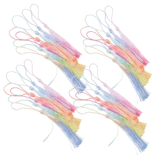 Homoyoyo 40 Stück Teiliges DIY Mini Lesezeichen mit Farbverlauf Fransenanhänger für Bastelprojekte Tragbare Dekorative Quasten für Buchzeichen und Kreative Handarbeiten Homoyoyo 40 Stück Teiliges DIY Mini Lesezeichen mit Farbverlauf Fransenanhänger für Bastelprojekte Tragbare Dekorative Quasten für Buchzeichen und Kreative Handarbeiten von Homoyoyo
