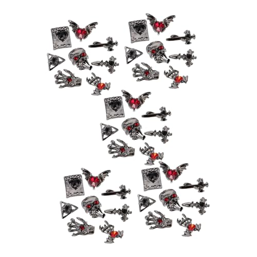 Homoyoyo 40 Stück Teiliges Gothic Halloween Nail Charms Nagel-dekorationen mit Retro Kreuz Herz Motiven Punk Maniküre Zubehör für Festliche Nagelkunst und DIY Nail Jewelry Homoyoyo 40 Stück Teiliges Gothic Halloween Nail Charms Nagel-dekorationen mit Retro Kreuz Herz Motiven Punk Maniküre Zubehör für Festliche Nagelkunst und DIY Nail Jewelry von Homoyoyo