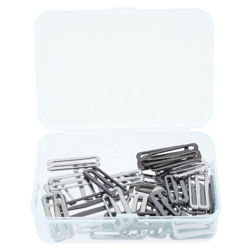 Homoyoyo 40 Stück Teiliges Metall Trägerclips aus Robustem Zinklegierung Verstellbare Bügelverschluss-badeklammern für Badeanzug Tanktops und Kleider Vielseitige Ersatz-schnallen in Silber von Homoyoyo