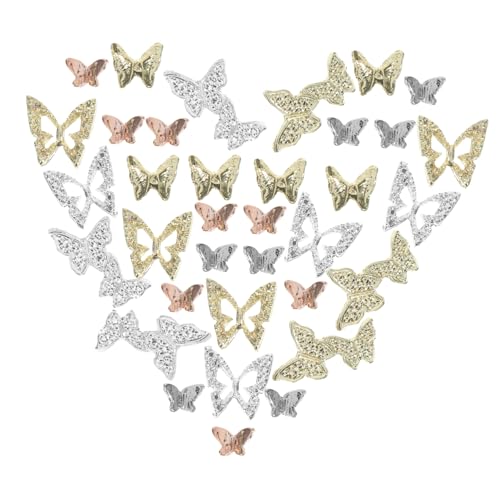 Homoyoyo 40 Stück Teiliges Nagel Charms Schmetterling Nagelkunst Zubehör für Damen DIY Nageldesigns Nagelschmuck Leicht und Vielseitig für Nägel Handyhüllen und Kleidung Homoyoyo 40 Stück Teiliges Nagel Charms Schmetterling Nagelkunst Zubehör für Damen DIY Nageldesigns Nagelschmuck Leicht und Vielseitig für Nägel Handyhüllen und Kleidung von Homoyoyo