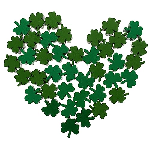 Homoyoyo 40 Stück Teiliges Natürliche Holzperlen Kleeblatt und Vierblattmotive Langlebig für DIY Schmuck Armbänder Basteln Patricks Day Dekorationen Homoyoyo 40 Stück Teiliges Natürliche Holzperlen Kleeblatt und Vierblattmotive Langlebig für DIY Schmuck Armbänder Basteln Patricks Day Dekorationen von Homoyoyo