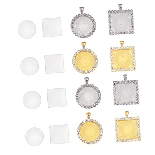 Homoyoyo 40 Stück Teiliges Ohrstecker Fassungen aus Legierung Runde und Quadratische Cabochon Bezel Trays Blanke Schmuckbasis für DIY Schmuckherstellung Rostfrei Langlebig Inkl Glasplatten Homoyoyo 40 Stück Teiliges Ohrstecker Fassungen aus Legierung Runde und Quadratische Cabochon Bezel Trays Blanke Schmuckbasis für DIY Schmuckherstellung Rostfrei Langlebig Inkl Glasplatten von Homoyoyo
