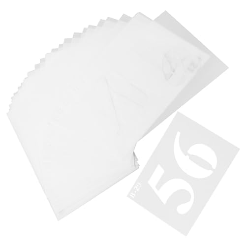 Homoyoyo 40 Stück Teiliges Schablonen Buchstaben Zahlen Wiederverwendbar Kunststoff Stencils für DIY Kleidung Graffiti Stoffmalerei Scrapbooking Journaling Kreative Kunstprojekte von Homoyoyo