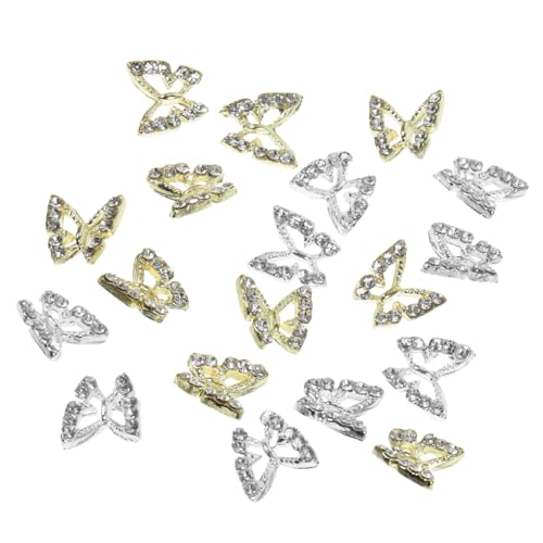 Homoyoyo 40 Stück Teiliges Schmetterling Nagel Charms aus Langlebiger Legierung mit Funkelnden Strasssteinen Glänzend und Modisch für Professionelle Nagelkunst Geeignet für Alltag Hochzeit Homoyoyo 40 Stück Teiliges Schmetterling Nagel Charms aus Langlebiger Legierung mit Funkelnden Strasssteinen Glänzend und Modisch für Professionelle Nagelkunst Geeignet für Alltag Hochzeit von Homoyoyo