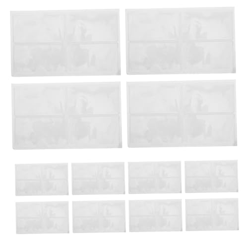 Homoyoyo 40 Stück Teiliges Transparente Selbstklebende Etikettenhalter aus Kunststoff Klare Kartenhüllen zum Beschriften Selbstklebende Label Pockets für Regale Aufbewahrungsboxen von Homoyoyo