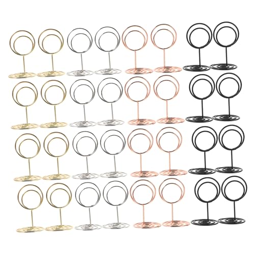Homoyoyo 40 Stück Tischkartenhalter-ständer, Metallische Tischnummernhalter, Mini-kartenständer Für -memo-clip, Hochzeitstag, Party, Geburtstag Homoyoyo 40 Stück Tischkartenhalter-ständer, Metallische Tischnummernhalter, Mini-kartenständer Für -memo-clip, Hochzeitstag, Party, Geburtstag von Homoyoyo