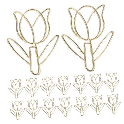 Homoyoyo 40 Stück Tulpen Büroklammern Niedliche Blumen Büroklammern – Tulpen Planerklammern Zur Aktenorganisation – Mini Lesezeichen In Blumenform Für Büro Und Schulbedarf von Homoyoyo