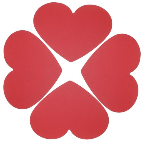 Homoyoyo 40 Stück herzförmige grußkarte Herzausschnitte leer Valentinstag Herzkarte Herz Karte valentinstag karten Herzkartendekoration Valentinstag Herzklassenzimmerdekorationen Papier rot von Homoyoyo