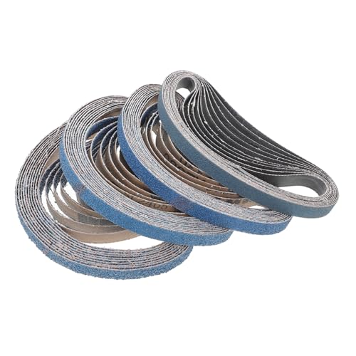 Homoyoyo 40 Stücke Schleifen Gürtel Schleifpapier Blau Scharping Gürtel Breite Sand Gürtel Kies von Homoyoyo