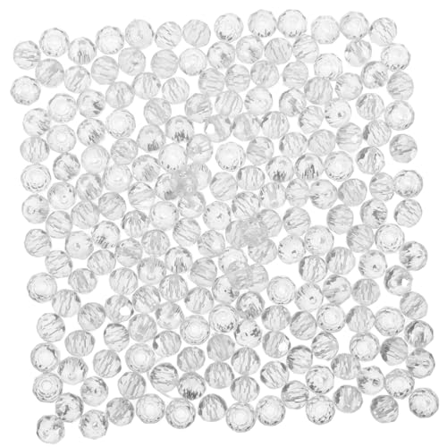 Homoyoyo 400 Stück Klare Facettierte Kristallperlen Glasperlen Für DIY Schmuckherstellung Armbänder Halsketten Ohrringe Bastelperlen Zubehör von Homoyoyo