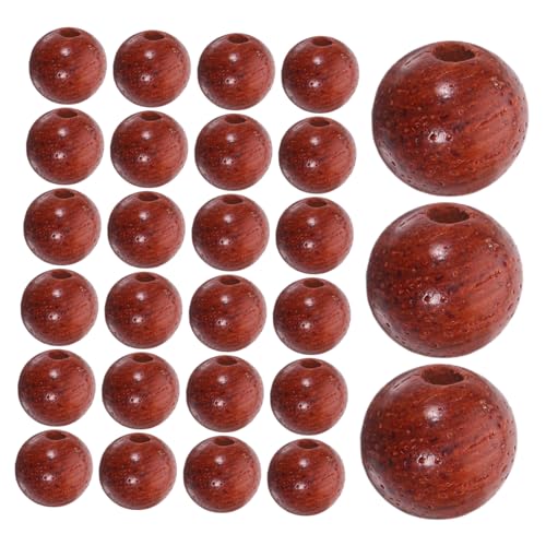 Homoyoyo 400 Stück Runde Holzperlen aus Solidem Naturholz Handpoliert Strapazierfähig Natürliche Abstandshalter für DIY Schmuckherstellung und Armband Bastelprojekte von Homoyoyo