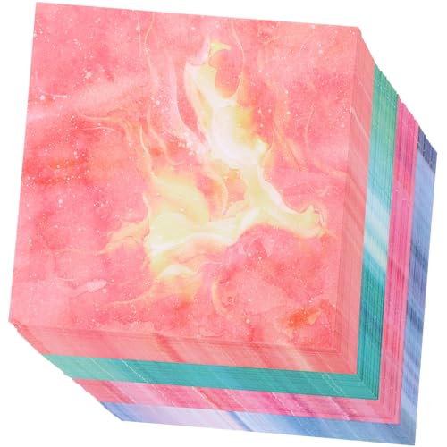 Homoyoyo 400Blätter Origami Papier Farbige Quadrat Bastelpapiere Für DIY Handarbeiten Home Dekoration Und Partygestaltung Tragbares Klapppapier von Homoyoyo