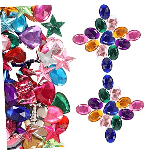 Homoyoyo 400Stücke Glänzende Acryl Edelsteine Dekorative Juwelenaufkleber Für DIY Projekte Bastelbedarf Für Vielseitige Schmuck Und Kunstdekorationen von Homoyoyo