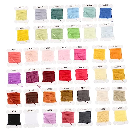 Homoyoyo 40Rollen Stickgarn mit Aufbewahrungsbox Handnähenfaden für DIY Kreuzstich Basteln und Nähprojekte Farben für Heimwerkerprojekte Homoyoyo 40Rollen Stickgarn mit Aufbewahrungsbox Handnähenfaden für DIY Kreuzstich Basteln und Nähprojekte Farben für Heimwerkerprojekte von Homoyoyo