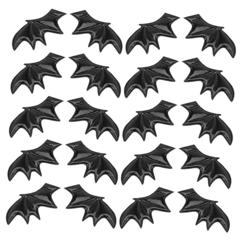 Homoyoyo 40Stücke Fledermausflügel DIY Bastelset Für Halloween Schwarze Fledermausflügel Zur Dekoration Von Kleidung Kostümen Und Applikationen Bastelzubehör Für Projekte von Homoyoyo