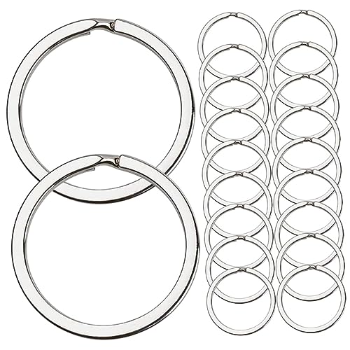 Homoyoyo 40Stücke Metallschlüsselringe Flache Schlüsselkettenringe DIY Zubehör für Schlüssel und Anhänger Rostfreies Metall Bastelmaterial für Projekte und Organisation Homoyoyo 40Stücke Metallschlüsselringe Flache Schlüsselkettenringe DIY Zubehör für Schlüssel und Anhänger Rostfreies Metall Bastelmaterial für Projekte und Organisation von Homoyoyo