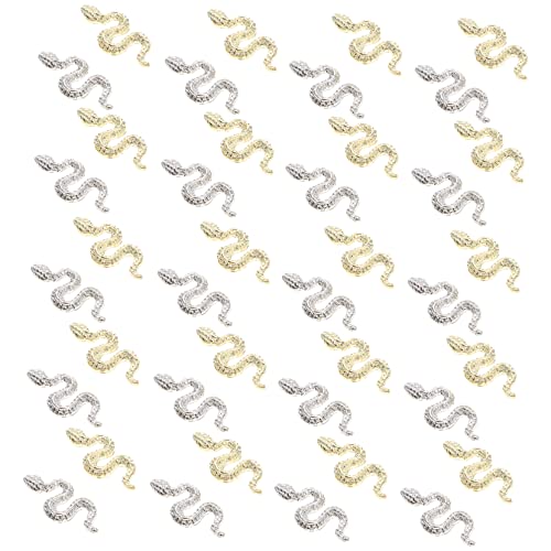 Homoyoyo 40Stücke Schlangen Nail Charms Nagelkunst Dekoration für Acrylnägel Kreative DIY Nail Art Accessoires für Partys und Maniküre Homoyoyo 40Stücke Schlangen Nail Charms Nagelkunst Dekoration für Acrylnägel Kreative DIY Nail Art Accessoires für Partys und Maniküre von Homoyoyo
