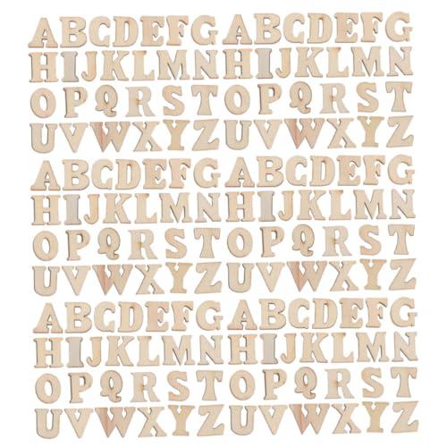 Homoyoyo 416 Stück Teiliges Holzbuchstaben-set Kleine Buchstaben Basteln DIY Holz Alphabet Cutouts Naturbelassen für Kreative Dekoration Kinderzimmer Wandgestaltung Party und Wohnkultur von Homoyoyo