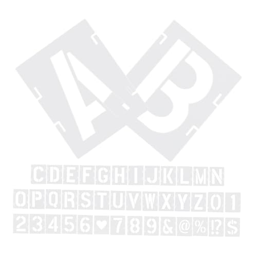 Homoyoyo 42 Stück Teiliges Alphabet Schablonen aus Pet Große Buchstaben Schablonen zum Malen und Sprühen Wiederverwendbar Leicht zu Reinigen für Wandgestaltung DIY kunstprojekte Schule und Homoyoyo 42 Stück Teiliges Alphabet Schablonen aus Pet Große Buchstaben Schablonen zum Malen und Sprühen Wiederverwendbar Leicht zu Reinigen für Wandgestaltung DIY kunstprojekte Schule und von Homoyoyo