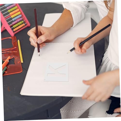 Homoyoyo 42 Stück Teiliges DIY Buchstaben Zahlen Schablonen Flexible Malvorlagen für Handwerk Kunst Basteln Zeichenschablonen für Kreative Projektgestaltung von Homoyoyo