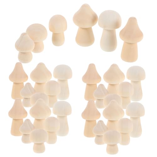 Homoyoyo 42 Stück Teiliges Natürliche Unbehandelte Holzpilze zum Bemalen Leichte Mini Holzfiguren für Diy Bastelprojekte Vielseitige Tisch und Regaldekoration für Zuhause und Büro Homoyoyo 42 Stück Teiliges Natürliche Unbehandelte Holzpilze zum Bemalen Leichte Mini Holzfiguren für Diy Bastelprojekte Vielseitige Tisch und Regaldekoration für Zuhause und Büro von Homoyoyo