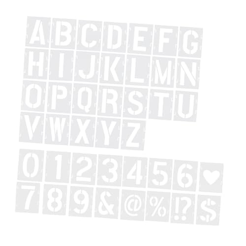 Homoyoyo 42 Stück Teiliges Schablonen für Buchstaben Zahlen Wiederverwendbare Sprühvorlagen Kunststoff für DIY Kunstprojekte Geeignet für Wände und Möbelgestaltung Homoyoyo 42 Stück Teiliges Schablonen für Buchstaben Zahlen Wiederverwendbare Sprühvorlagen Kunststoff für DIY Kunstprojekte Geeignet für Wände und Möbelgestaltung von Homoyoyo
