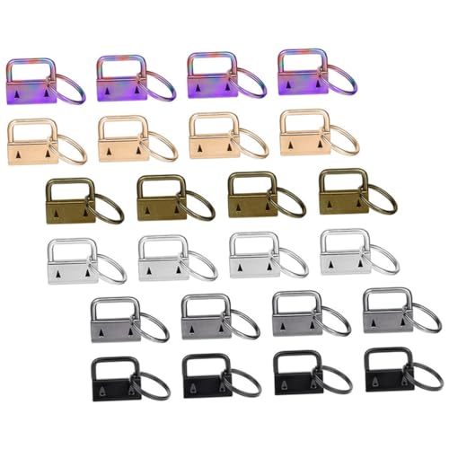 Homoyoyo 42 Stück Teiliges Schlüsselanhänger Metallklammern in Farben DIY Schlüsselband Zubehör für Armbänder Taschenriemen Schlüsselringe und Bänder Vielseitig Einsetzbar für von Homoyoyo