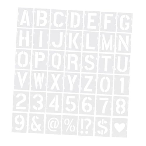 Homoyoyo 42Stücke Wiederverwendbare Alphabet Schablonen Für DIY Kunstprojekte Vielseitige Vorlagen Für Holz Wand Stoff Und Steine Für Bastelarbeiten Und Kalligraphie von Homoyoyo