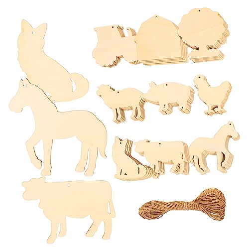 Homoyoyo 45Stücke DIY Holzscheiben Unfertige Malmaterialien für Bastelprojekte Holztiere und Bauernhoftier Figuren Gestalten Unlackierte Holzstücke Homoyoyo 45Stücke DIY Holzscheiben Unfertige Malmaterialien für Bastelprojekte Holztiere und Bauernhoftier Figuren Gestalten Unlackierte Holzstücke von Homoyoyo