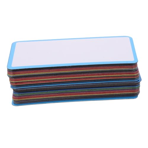 Homoyoyo 48 Stück Magnetische Trockene Radierbare Wiederverwendbare Namensschilder für Büro Zuhause Kühlschrank Whiteboard Schränke von Homoyoyo